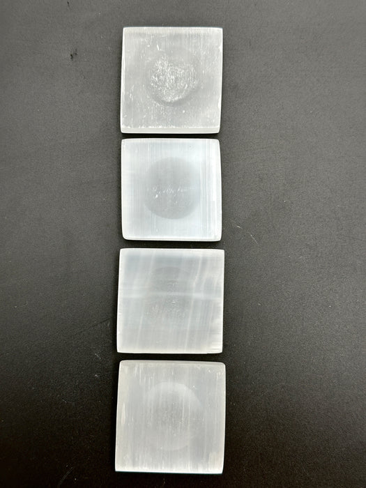 Selenite/Satin Spar Sphere Holder - Square