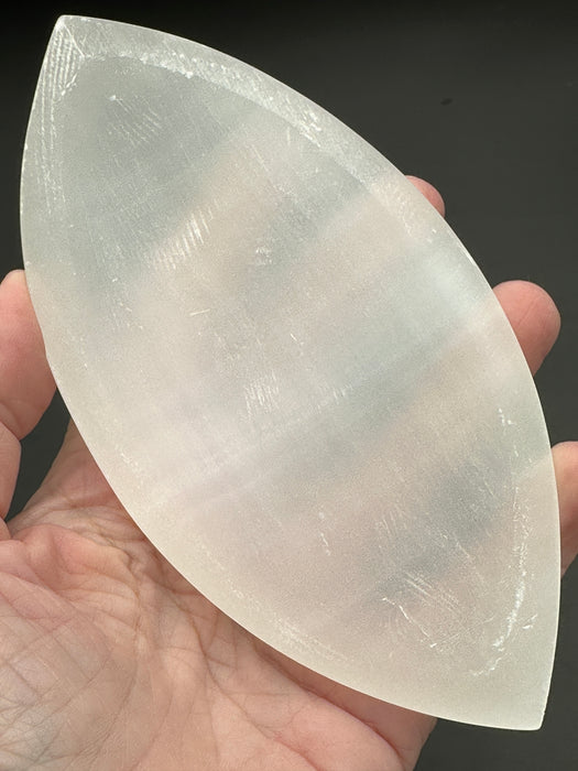 Selenite/Satin Spar Eye Shaped Charging Bowl