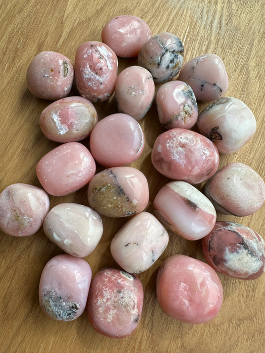 Pink Opal Tumbled Stone Peru Crystal