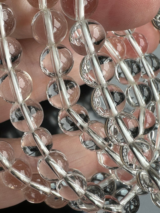 Clear Quartz Crystal Bead Bracelet