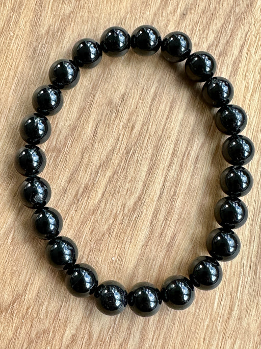 Black Tourmaline Crystal Bead Bracelet