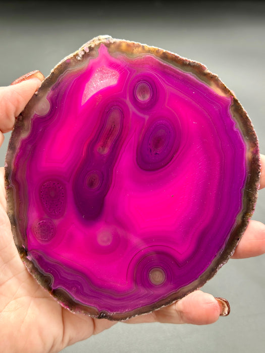 Agate Slice - Pink - Various Choices