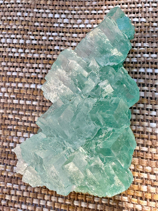 Green Halite Crystal Raw Specimen Cluster