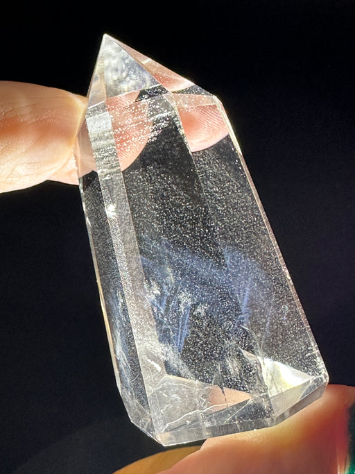 Blue Needle Clear Quartz Crystal Point