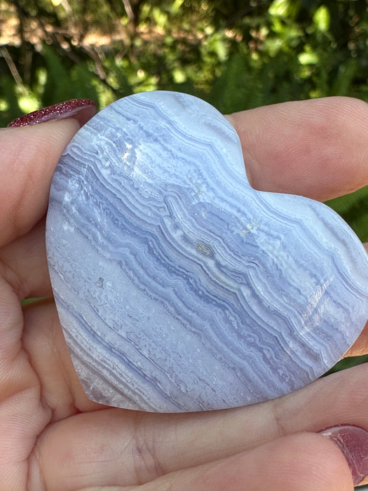 Blue Lace Agate Heart