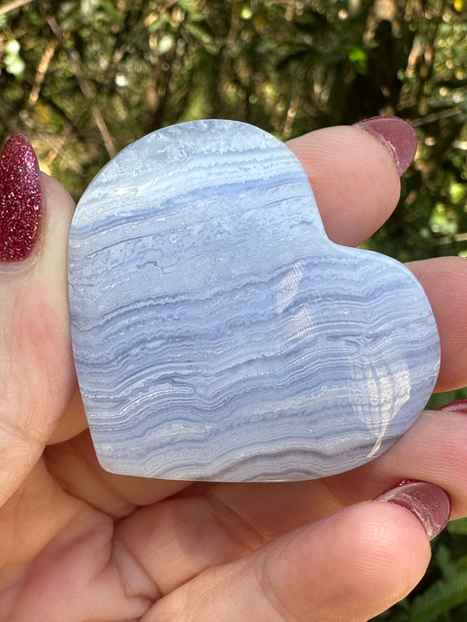 Blue Lace Agate Heart