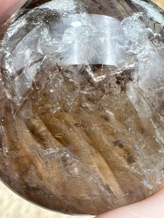 Rare Skeleton (Elestial) Quartz Sphere