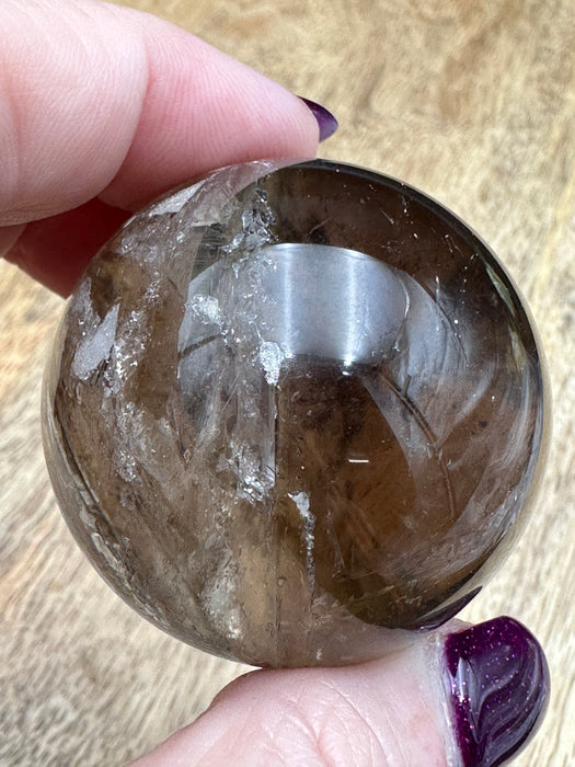 Rare Skeleton (Elestial) Quartz Sphere