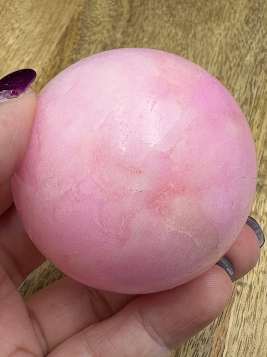 Pink Aragonite Sphere