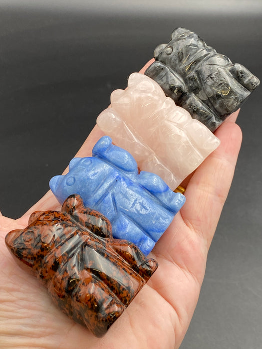 Lucky Fortune Crystal Waving Cats