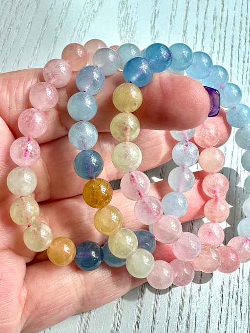 Morganite Bead Bracelet