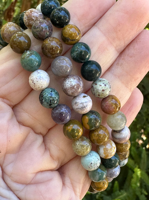 Ocean Jasper Bead Bracelet