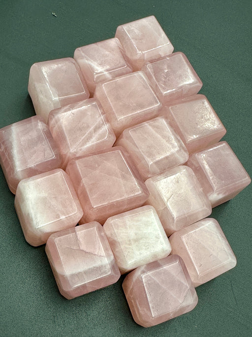 Rose Quartz Crystal Cube