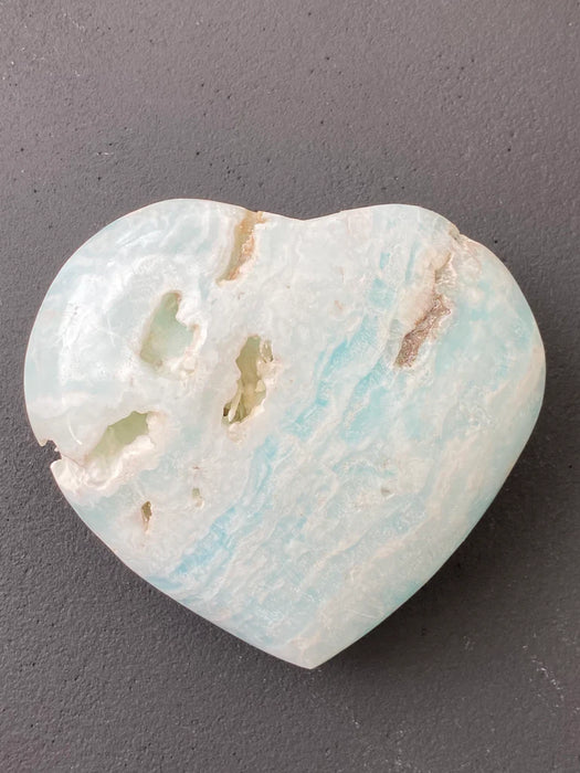 Caribbean Calcite Hearts - Various Choices