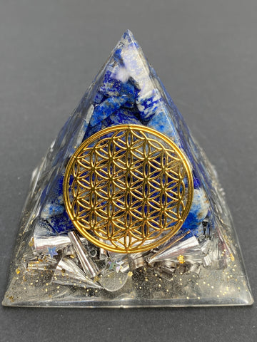 Orgonite Pyramid - Medium - Lapis Lazuli