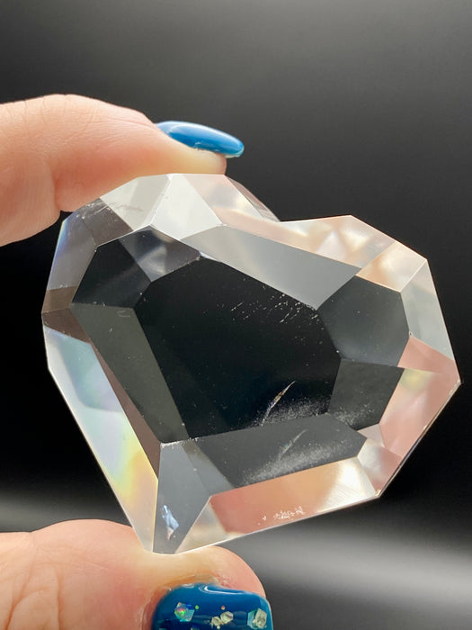 Quartz Geometric Hearts - Various Choices