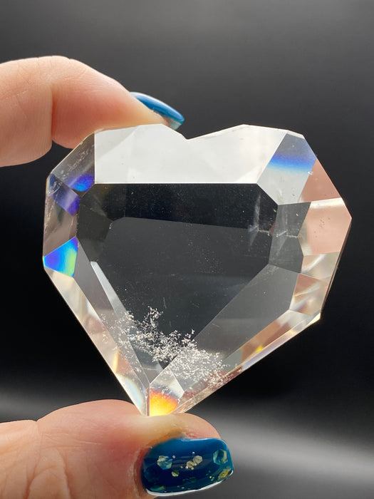 Quartz Geometric Hearts - Various Choices