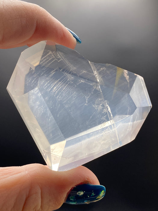 Quartz Geometric Hearts - Various Choices