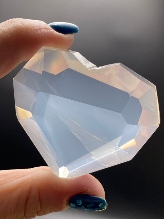 Quartz Geometric Hearts - Various Choices