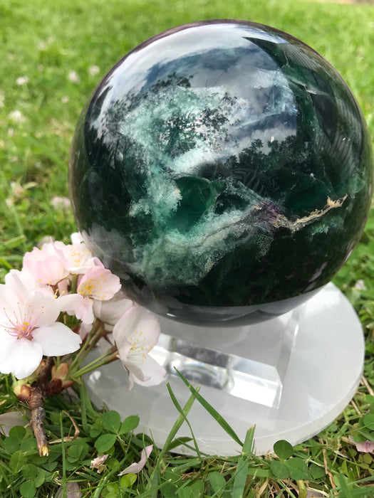 Rainbow Fluorite Sphere