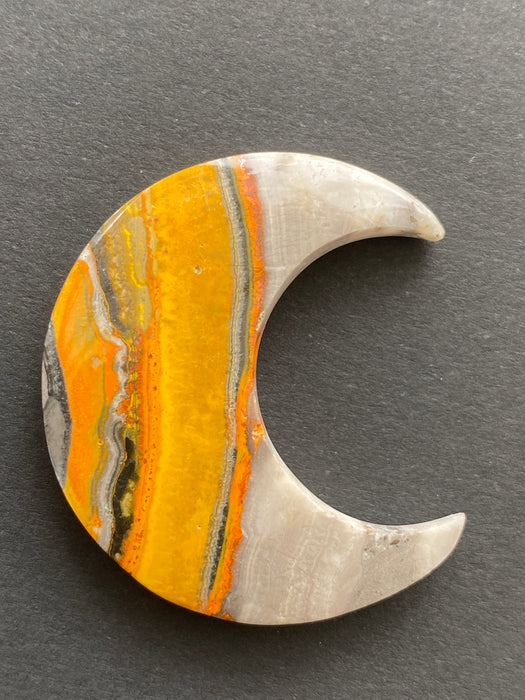 Bumblebee Crystal Stone Crescent Moon