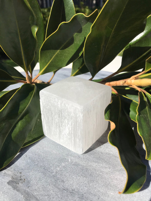 Selenite/Satin Spar Cube