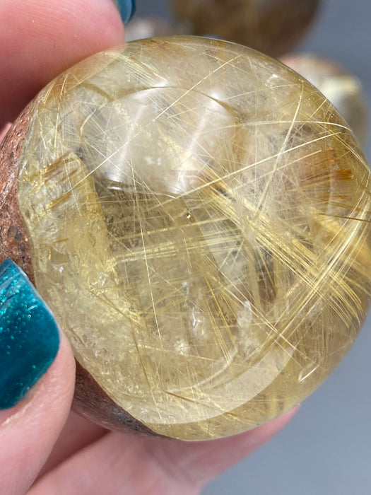 Gold Rutile Crystal Sphere