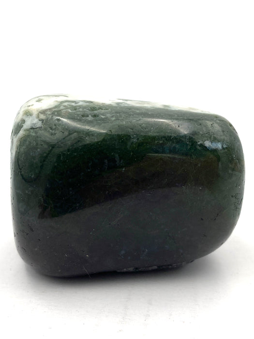 Moss Agate Large Tumble Palm Stone