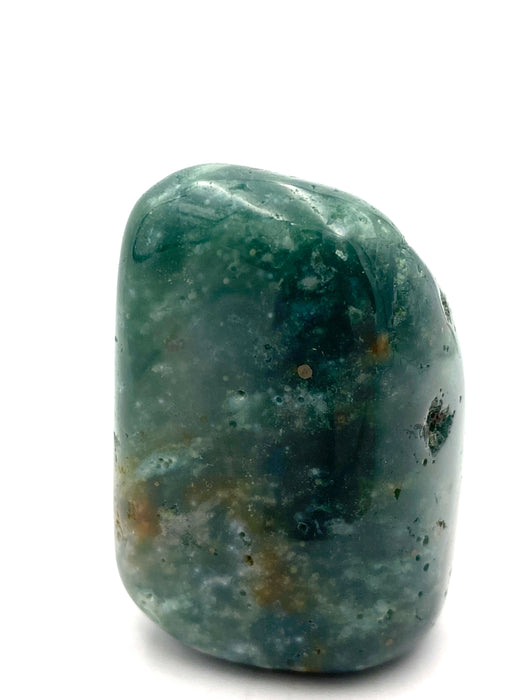 Moss Agate Large Tumble Palm Stone