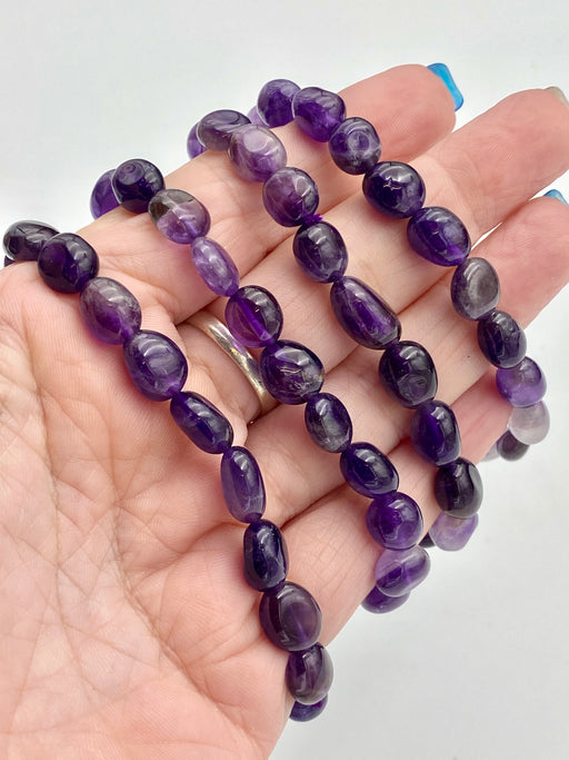 Amethyst Crystal Bead Bracelet