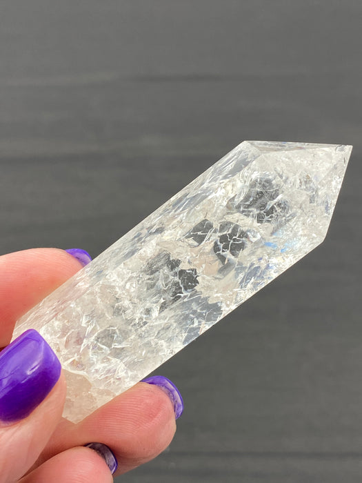 Crackle (Fire & Ice) Clear Quartz Points - Various Choices