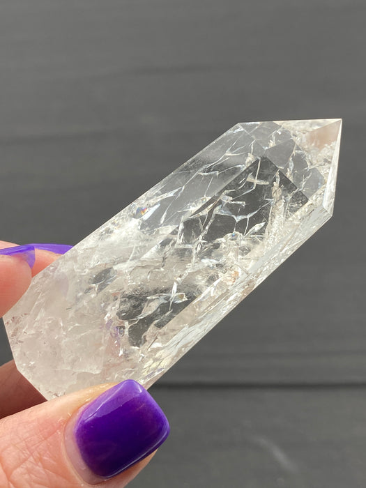 Crackle (Fire & Ice) Clear Quartz Points - Various Choices