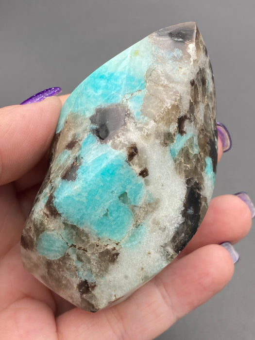 Amazonite Crystal Flames