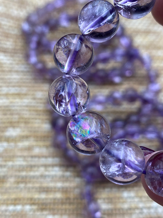 High Quality Amethyst Crystal Bead Bracelet