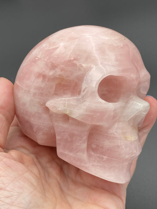 Rose Quartz Skull