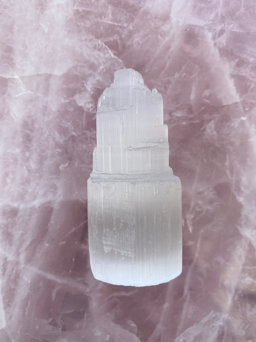 Selenite/Satin Spar Tower - 6cm