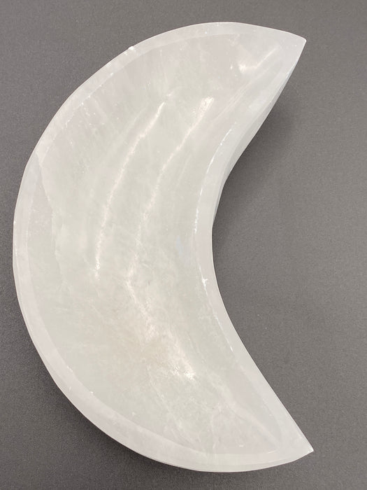 Selenite/Satin Spar Moon Charging Bowl - Large