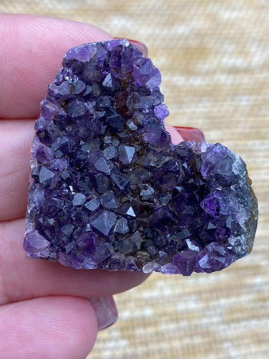 Amethyst Geode Hearts - Various Options