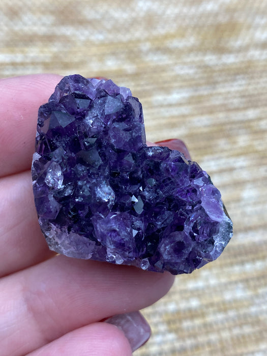 Amethyst Geode Hearts - Various Options