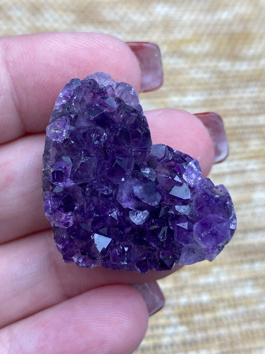 Amethyst Geode Hearts - Various Options