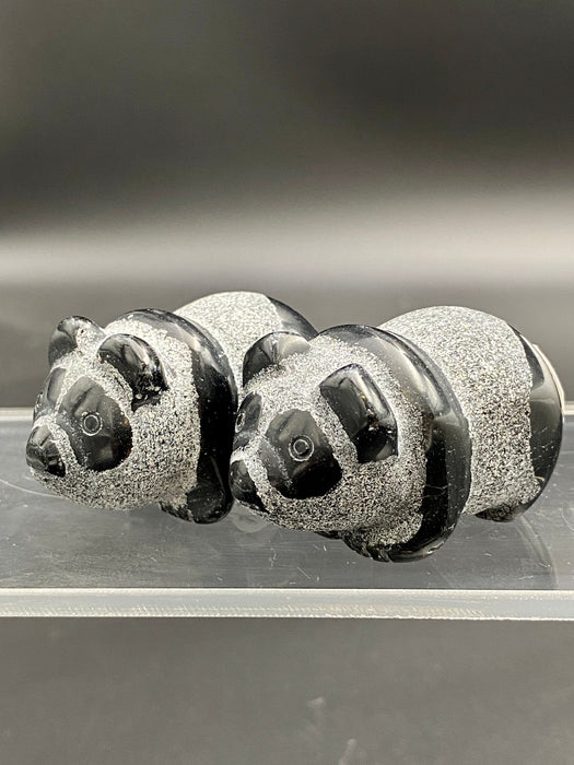 Black Obsidian Crystal Panda