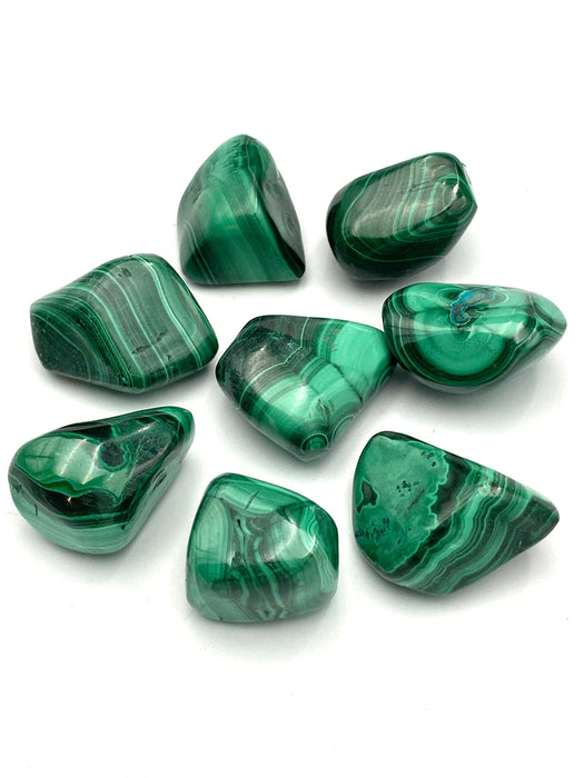 Malachite Tumbled Stones - Various Choices