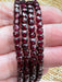 4mm Garnet Faceted Bead Bracelet