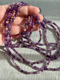 Amethyst Bead 3-Row Bracelet