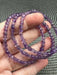 Amethyst Crystal Faceted Bead Bracelet