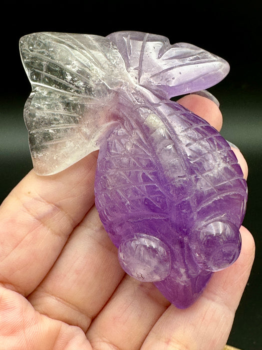 Amethyst Koi Goldfish Crystal