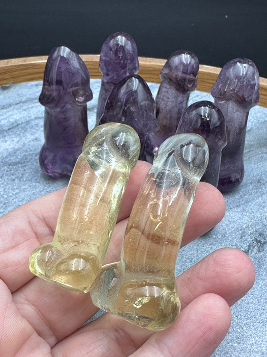 Amethyst and Citrine Crystal Man Part