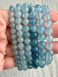 Aquamarine Bead Bracelet