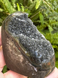 Black Amethyst Geode Crystal