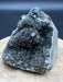 Rare Black Amethyst Geode Crystal Base Cut